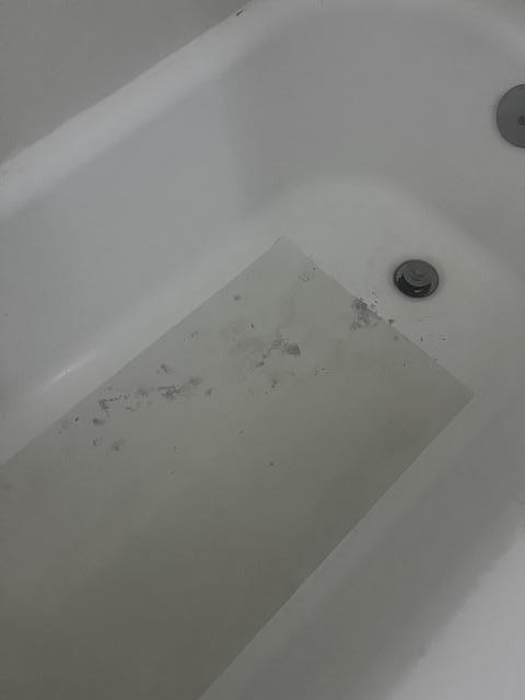 stains and dirt in shower