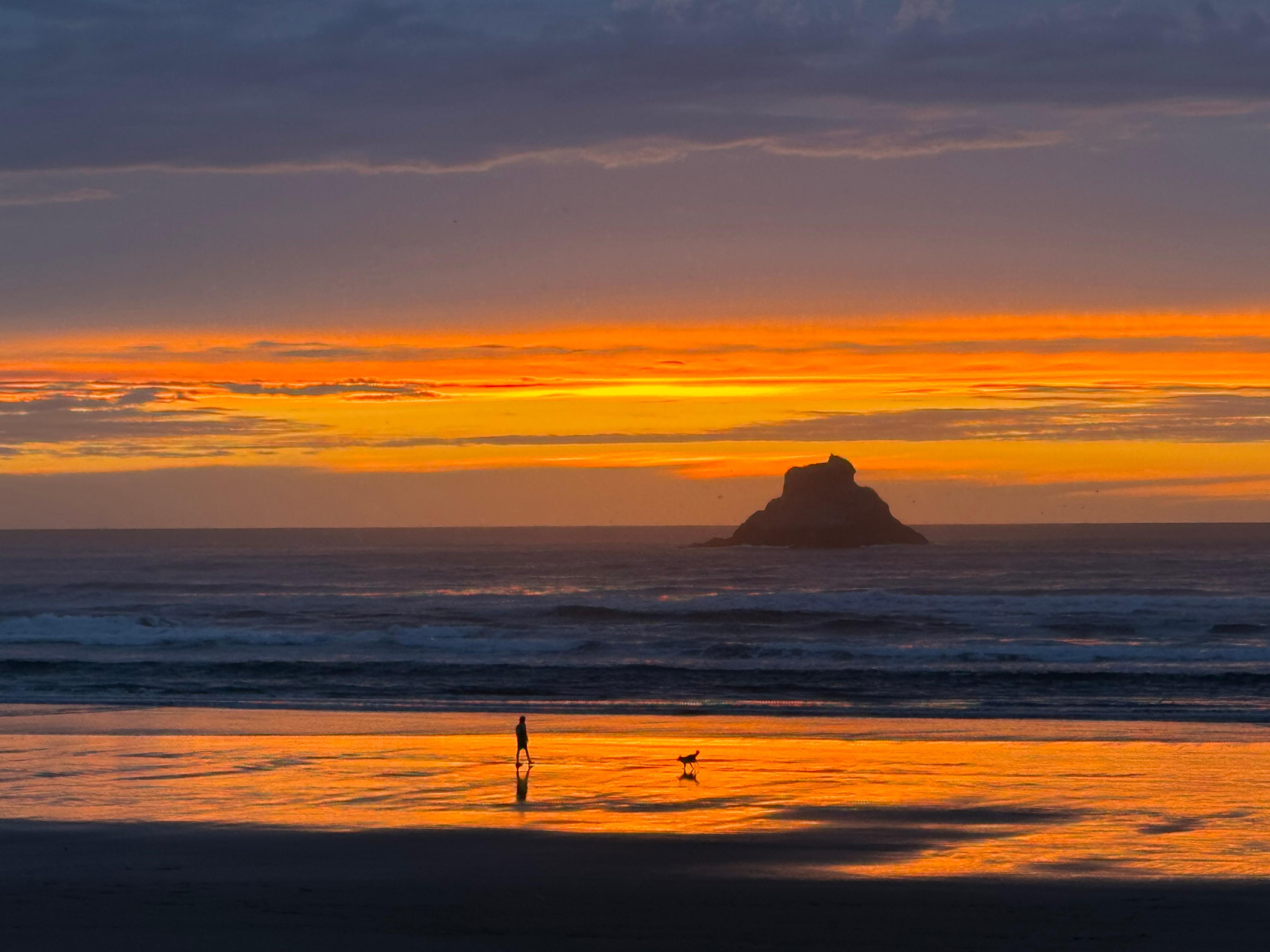 Beautiful sunset from the porch 