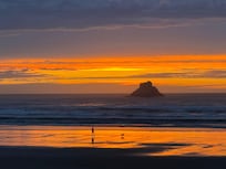 Beautiful sunset from the porch