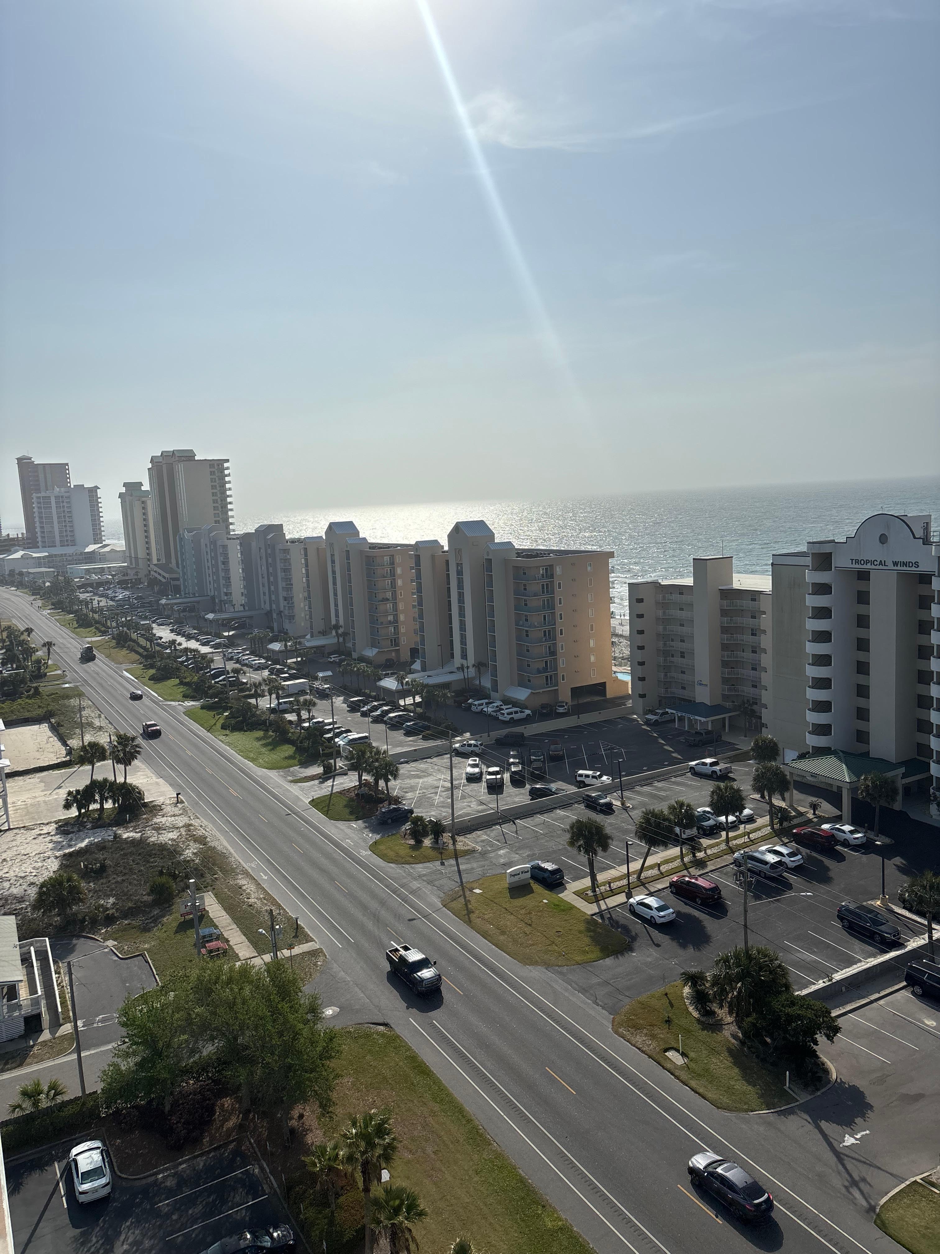 View from side of balcony 