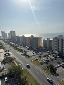 View from side of balcony