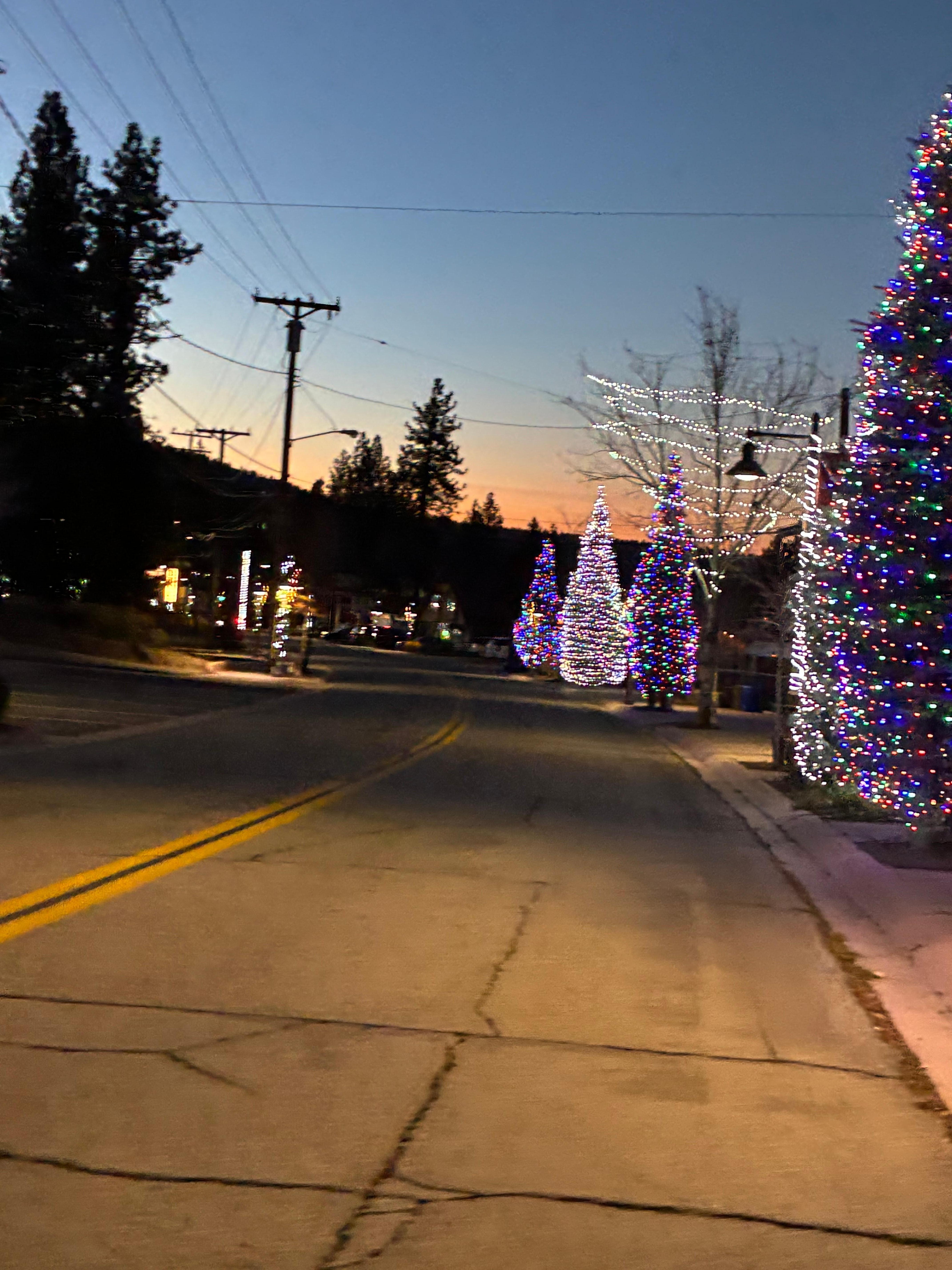 Street in front of resort 