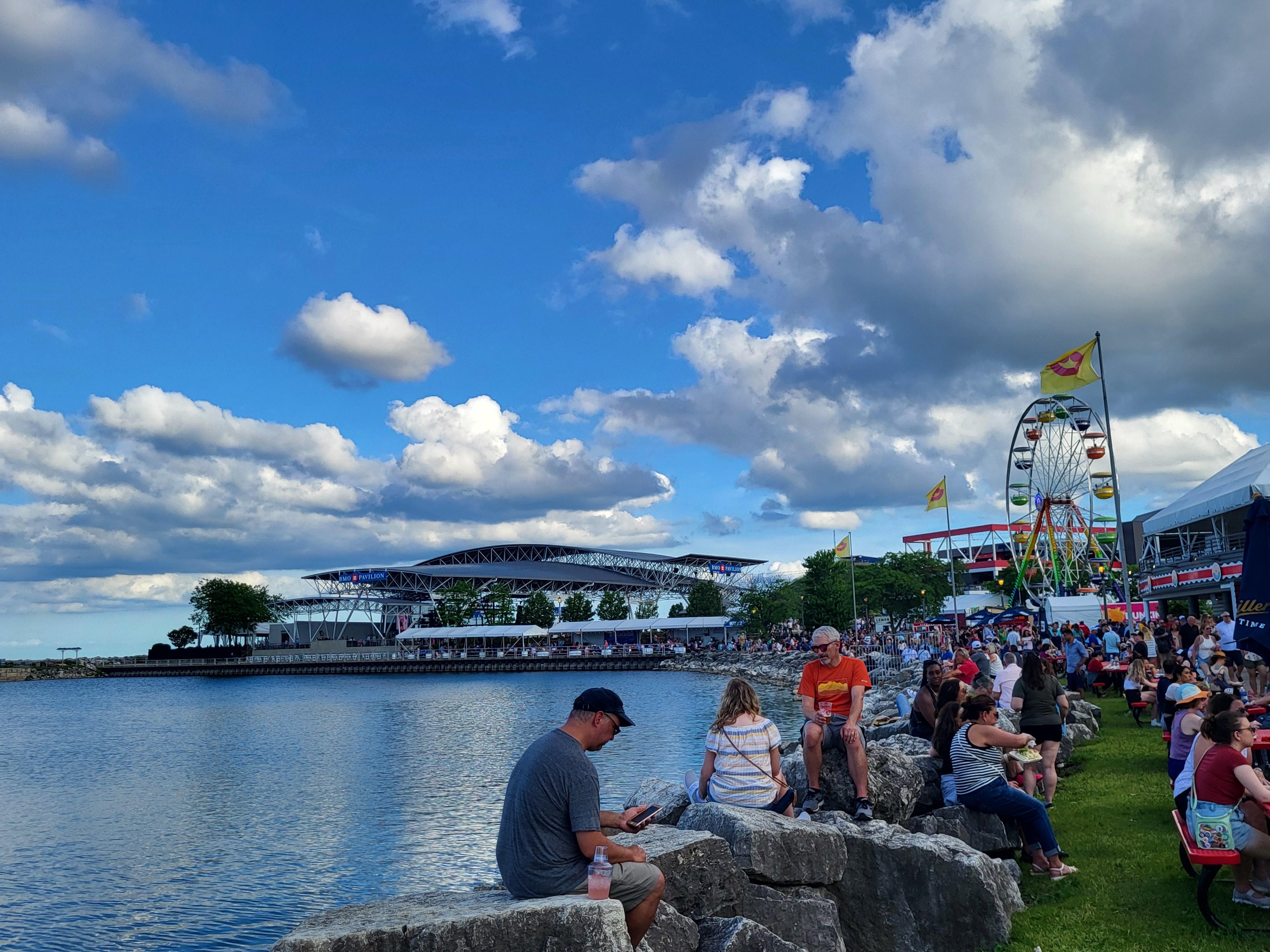 Near the lake for Summerfest