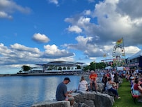 Near the lake for Summerfest