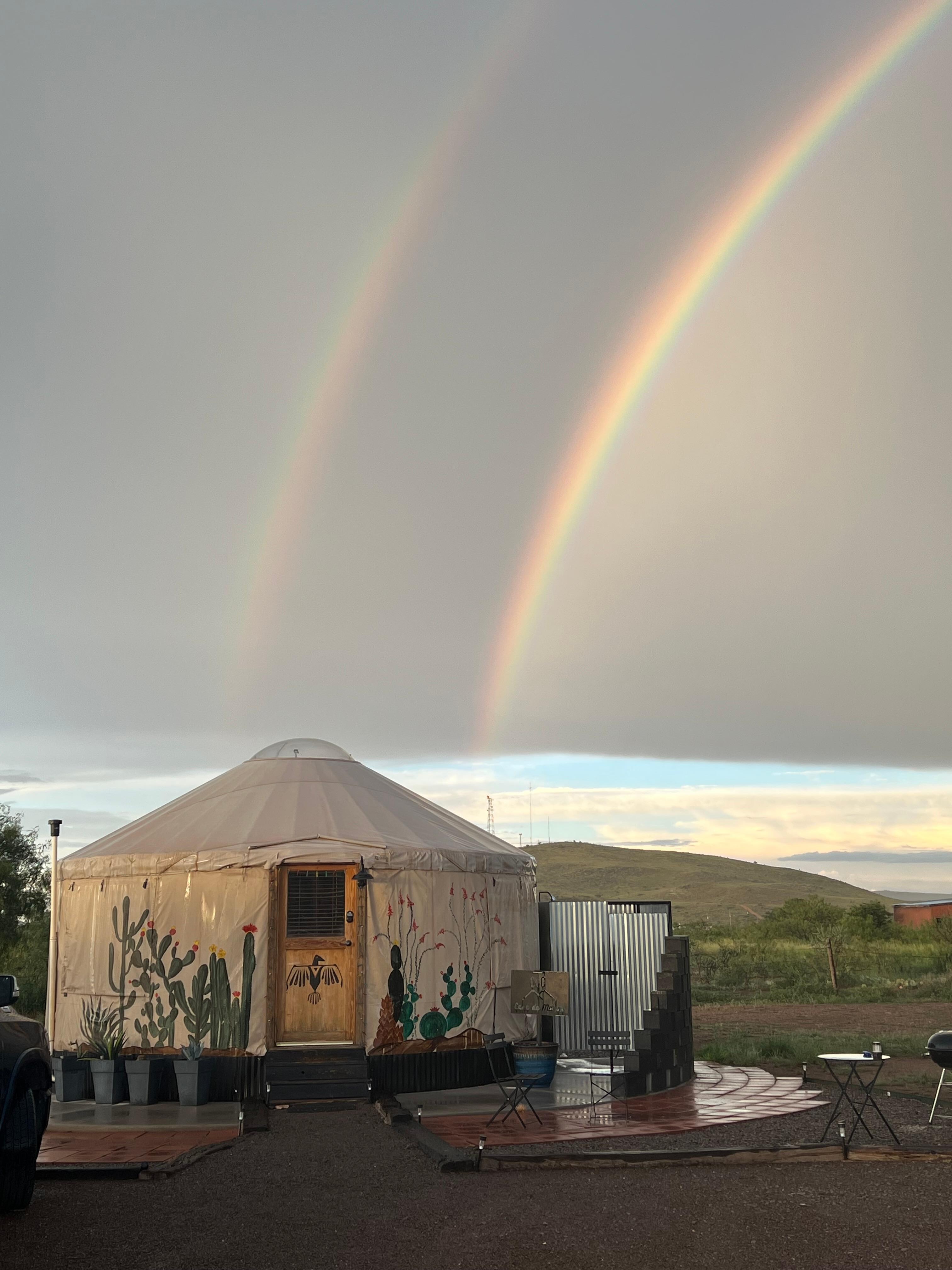 This yurt in the pot of gold 