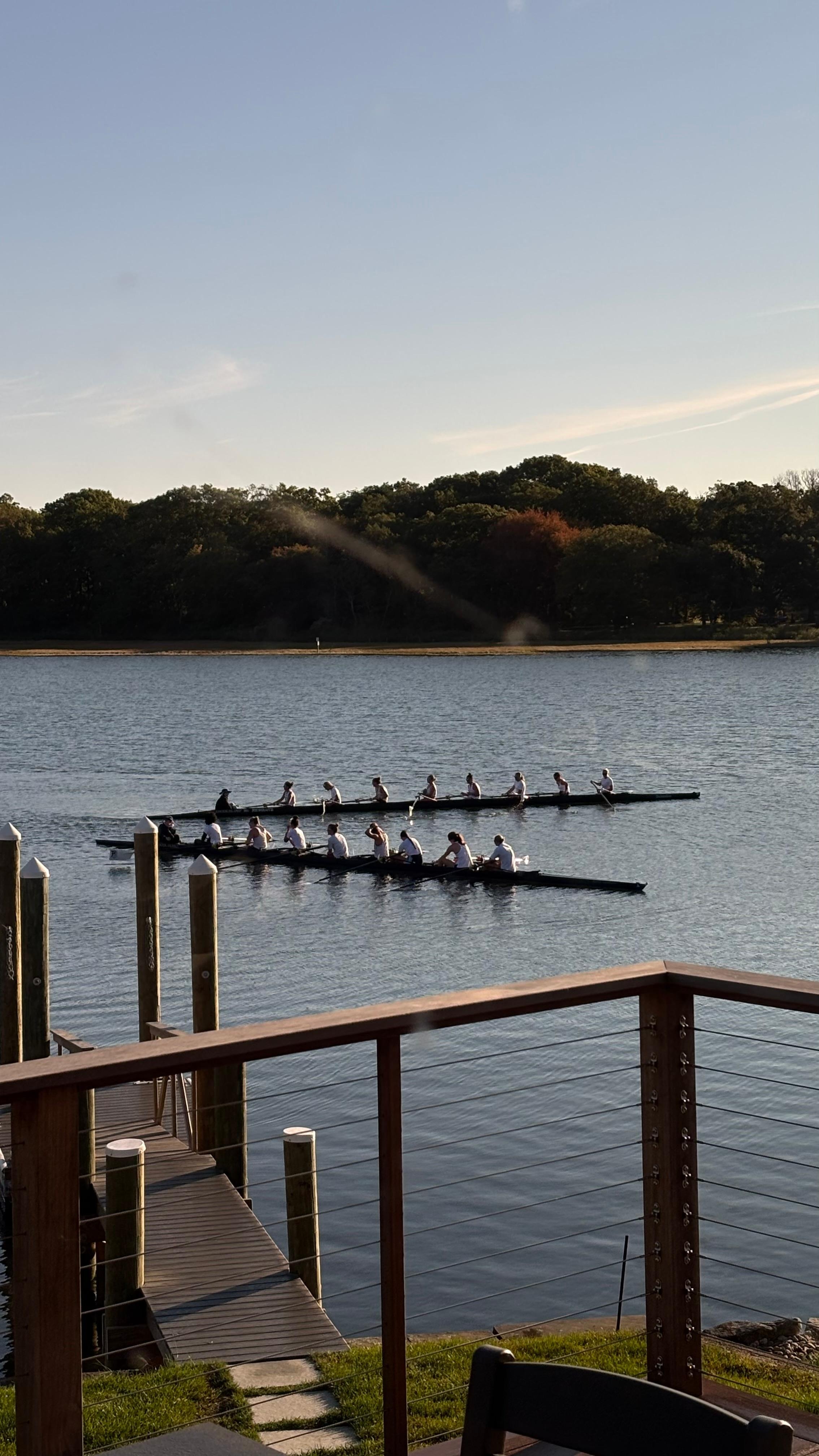 Rowing team morning practice 