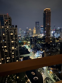 Night view from balcony