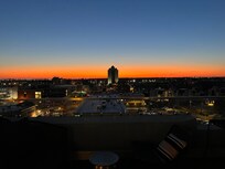 Rooftop bar view outside