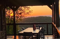 Evening sunset on the deck