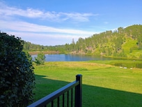 Actual view from back deck which has a fire pit and BBQ, host provides the propane
