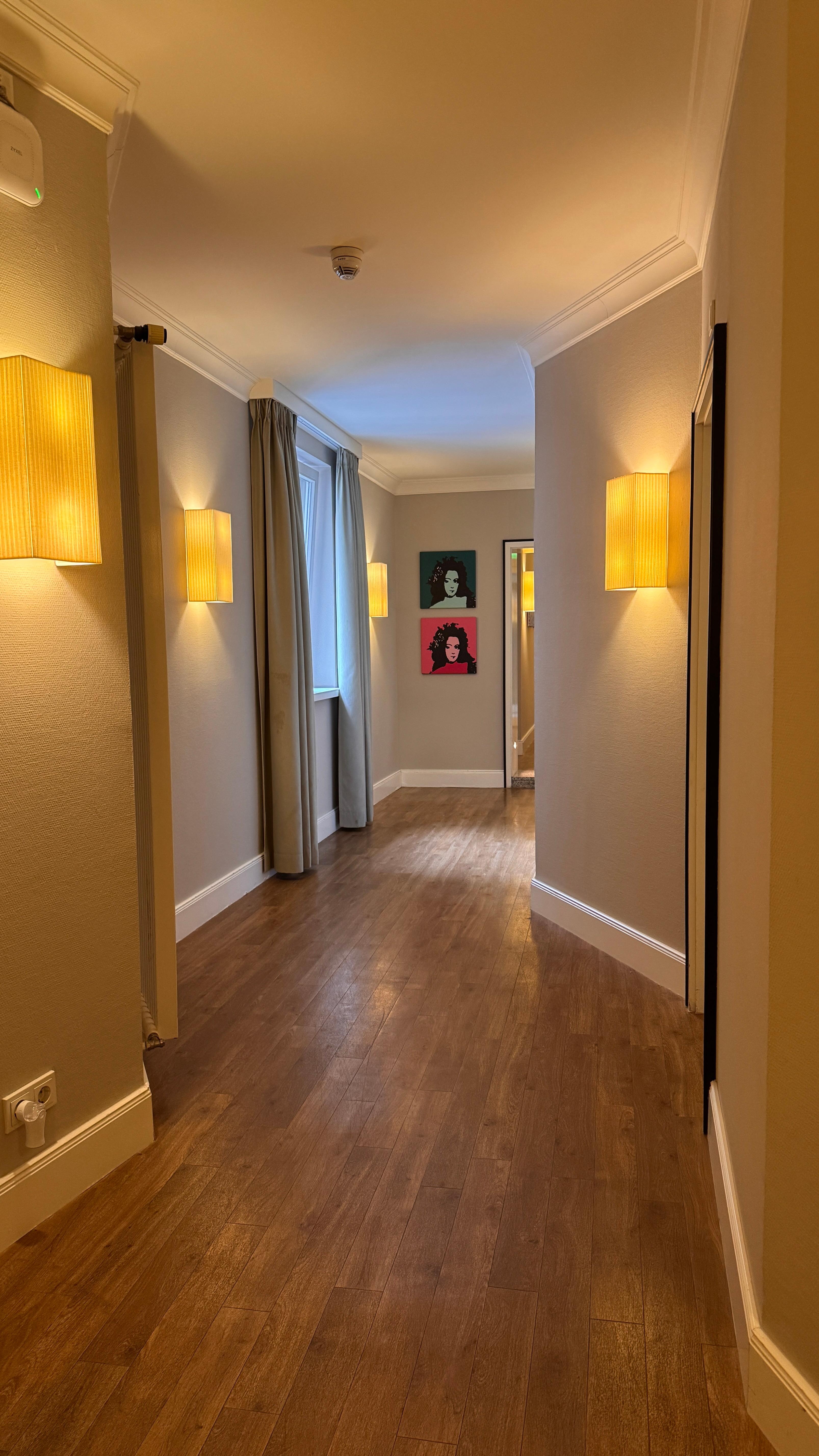 Hotel corridor on 3rd floor. 