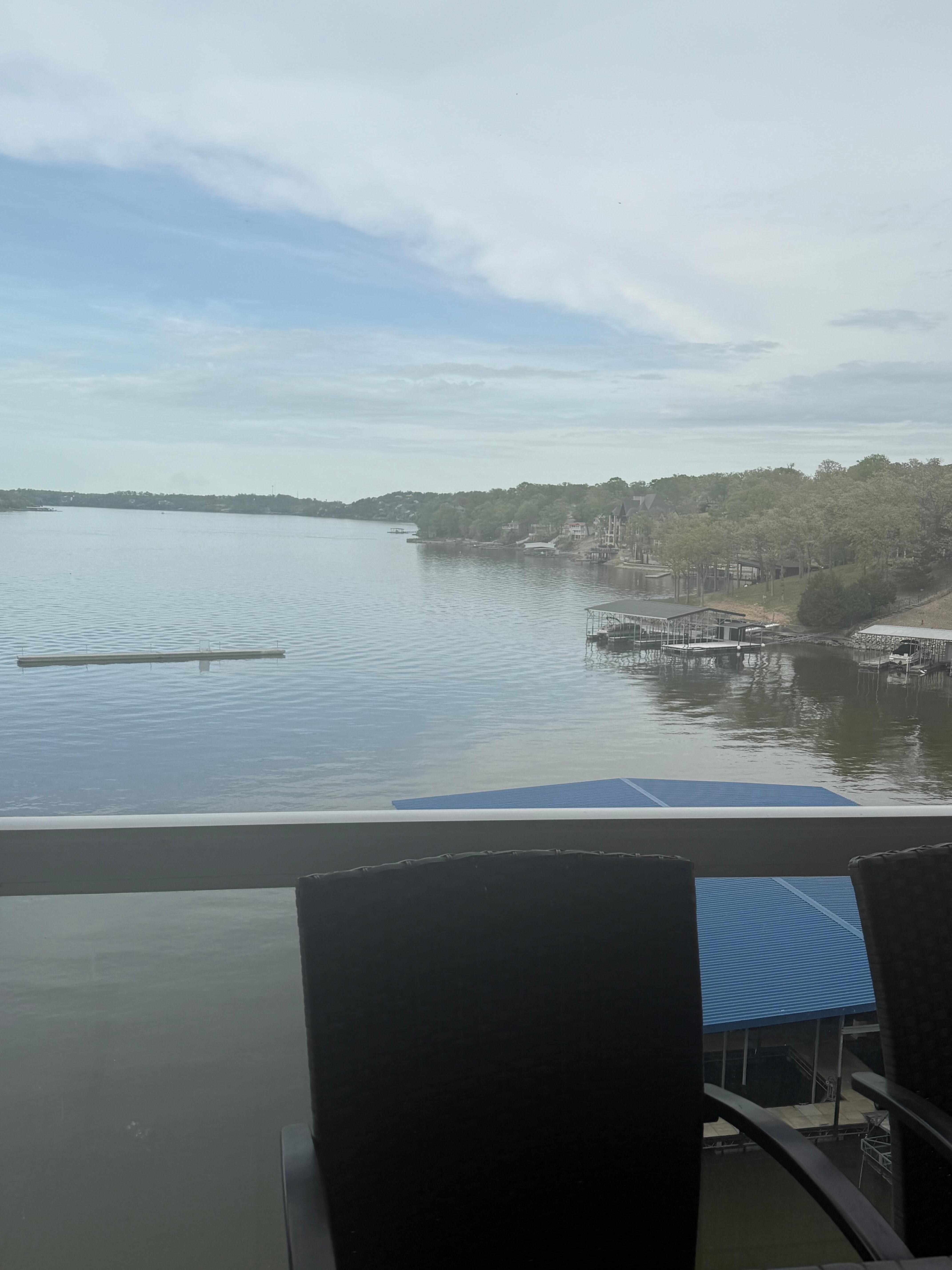 From the deck. 