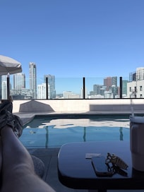 Nice poolside view