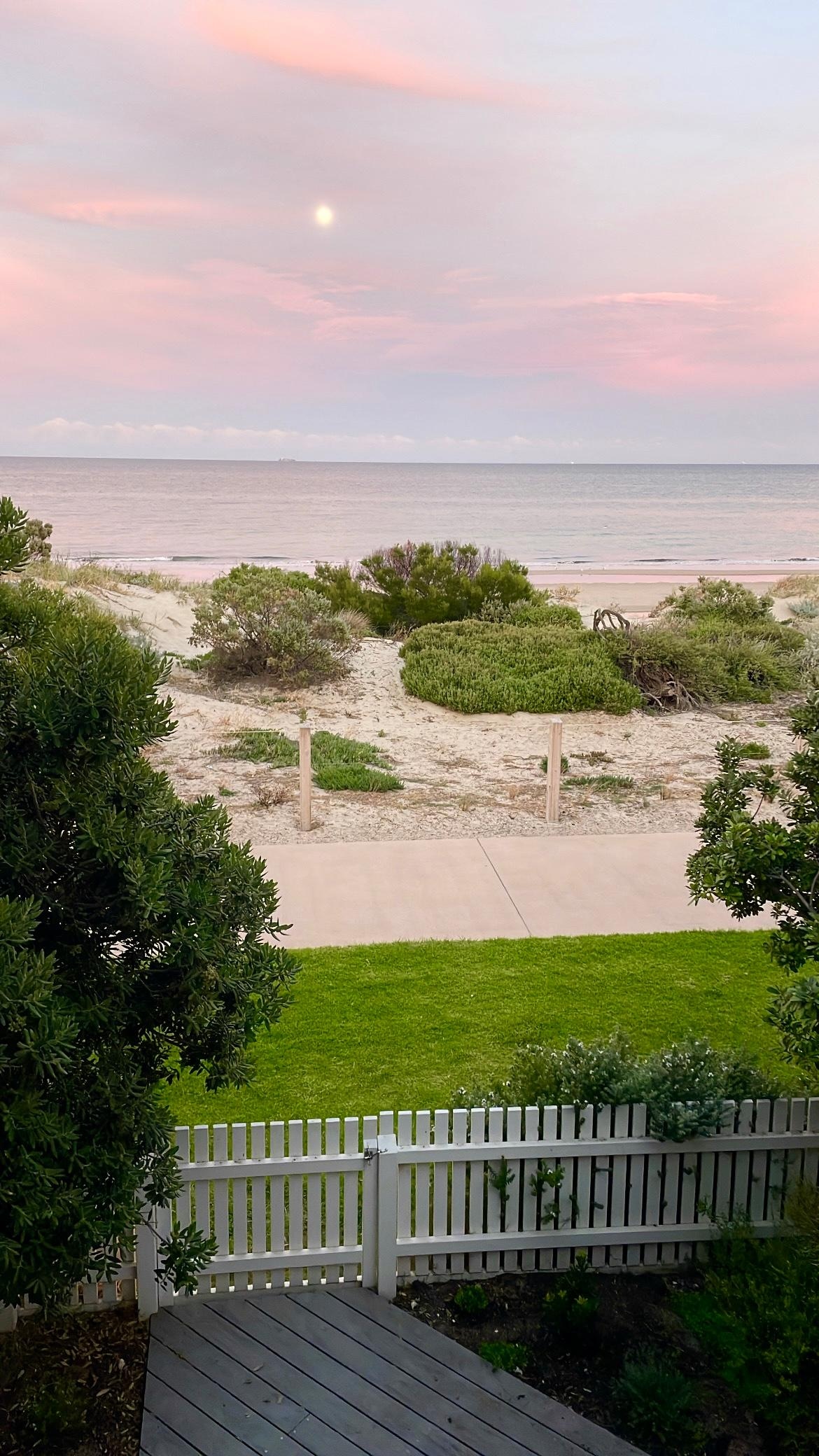 View from upstairs bedroom balcony