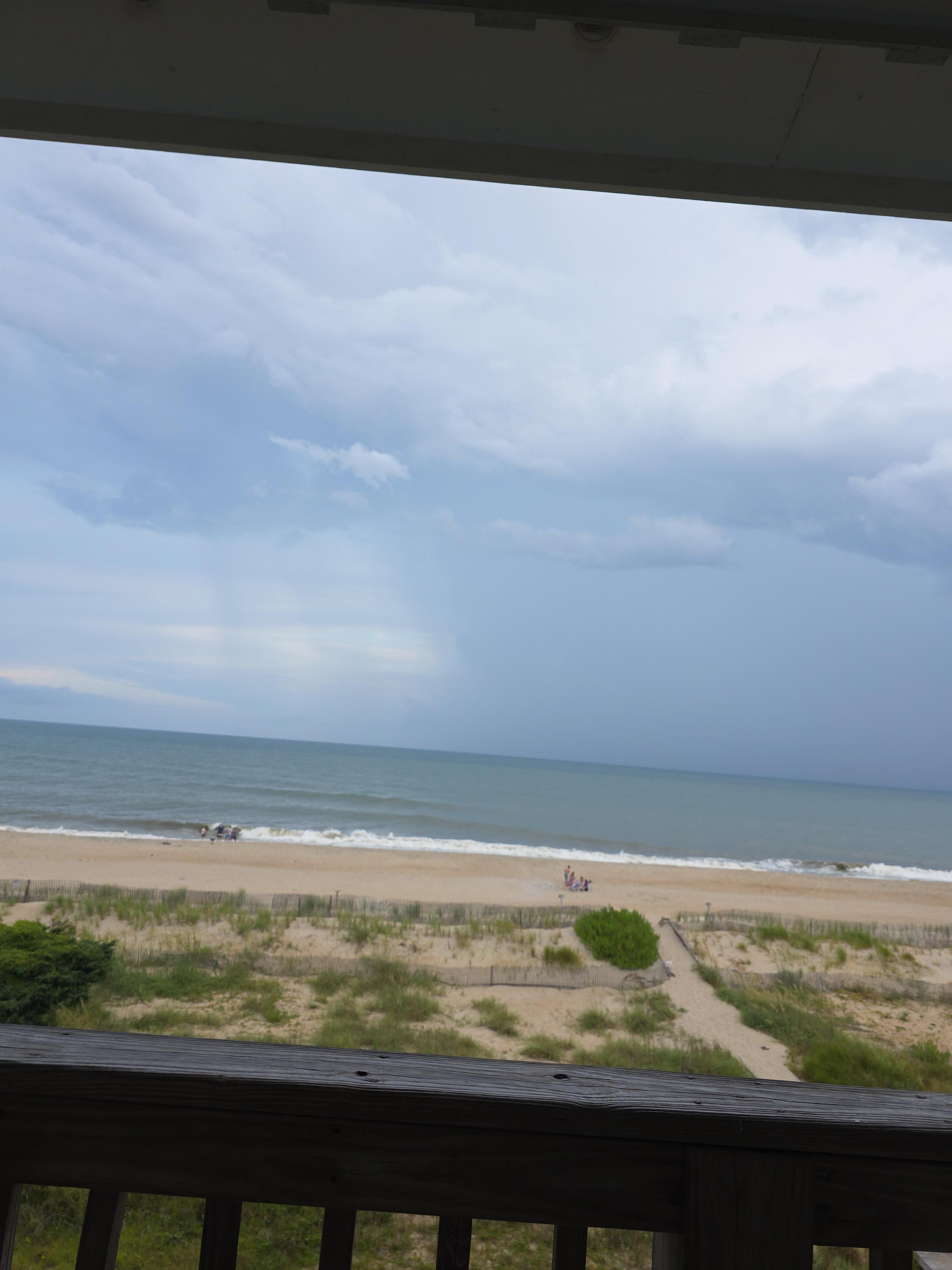 From the private deck of the condo!