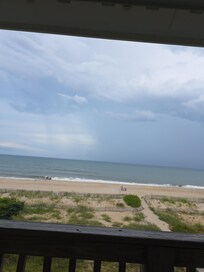 From the private deck of the condo!