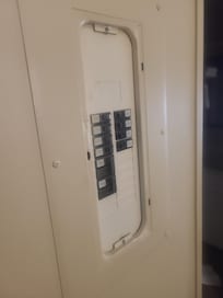 panel w/ripped off door