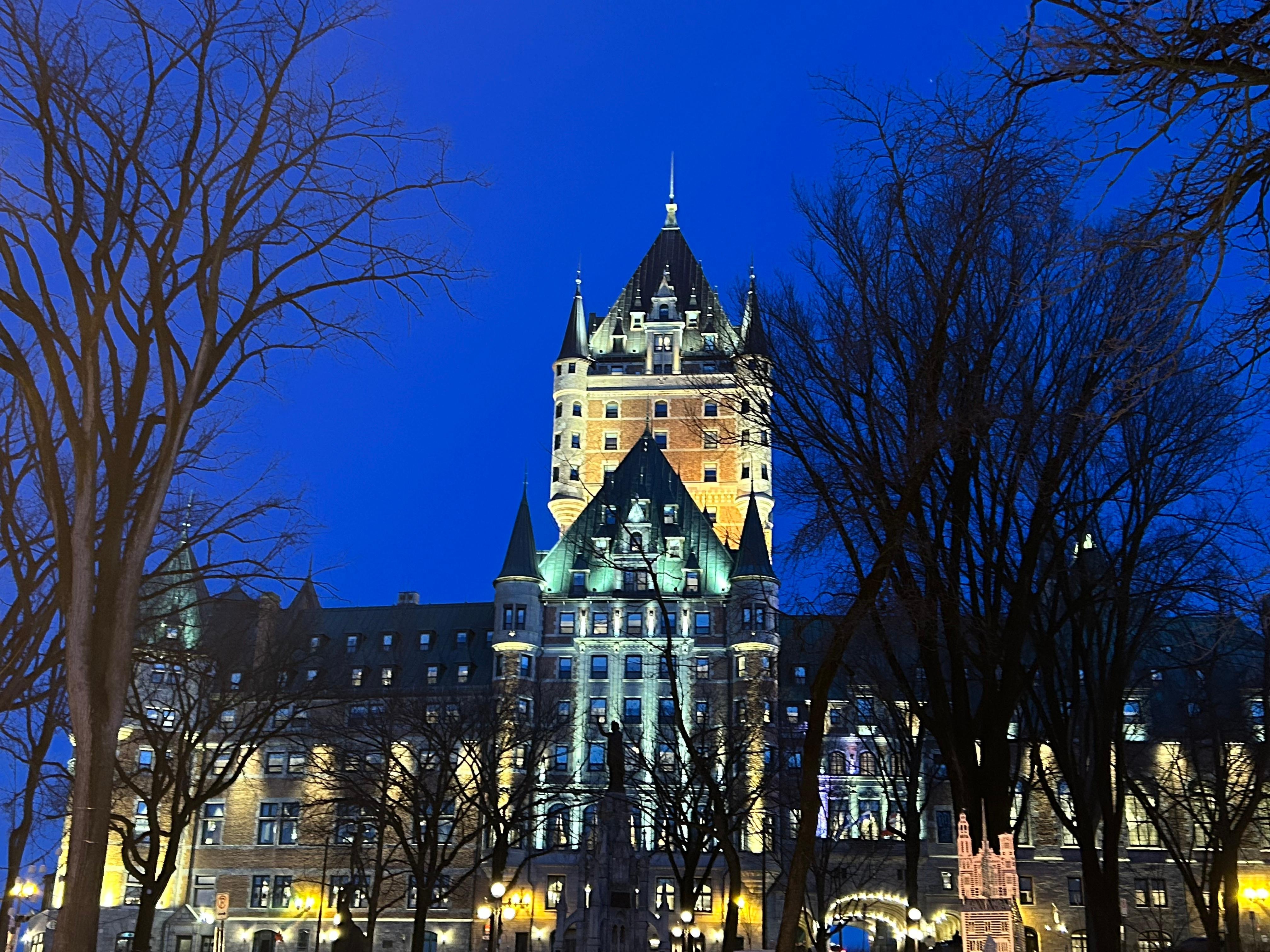 The view of Chateau Frontenac from my room!