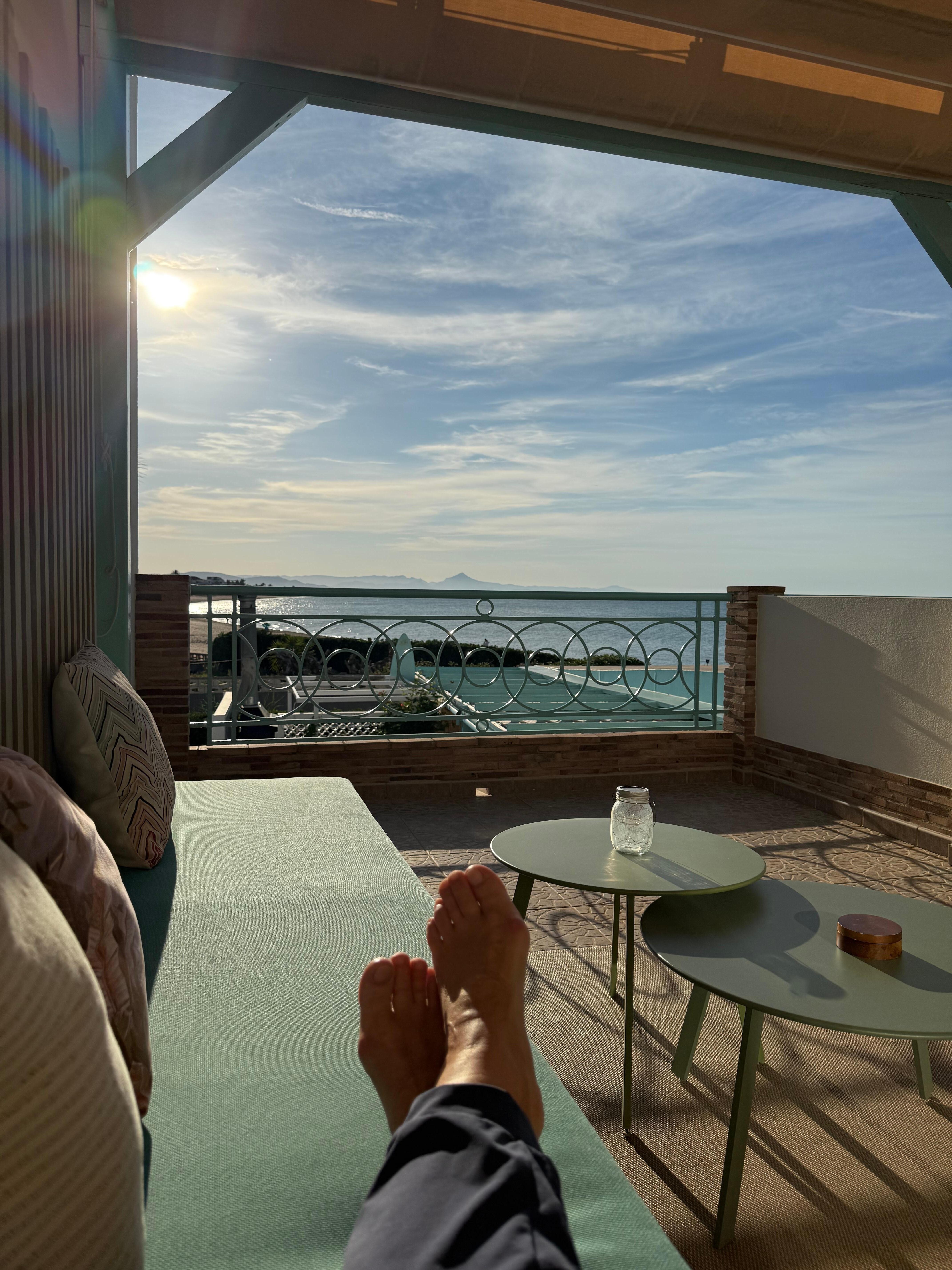 Terrasse vue mer