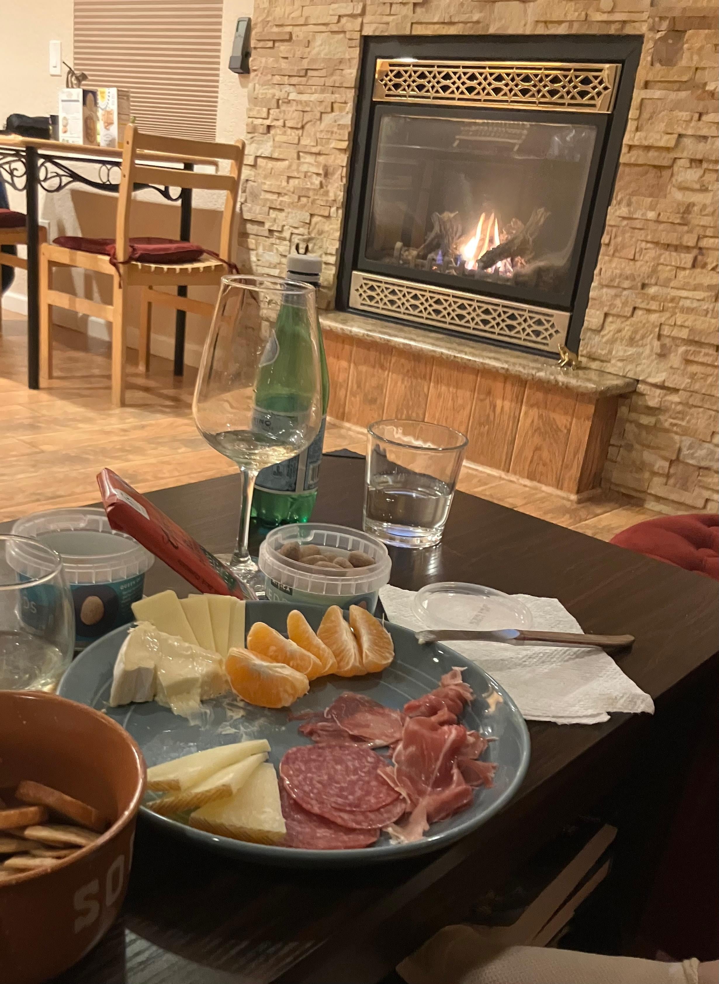 Loved having the fireplace during the cool and rainy weather we experienced. Wonderful space. 