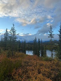 Autumn view of lake