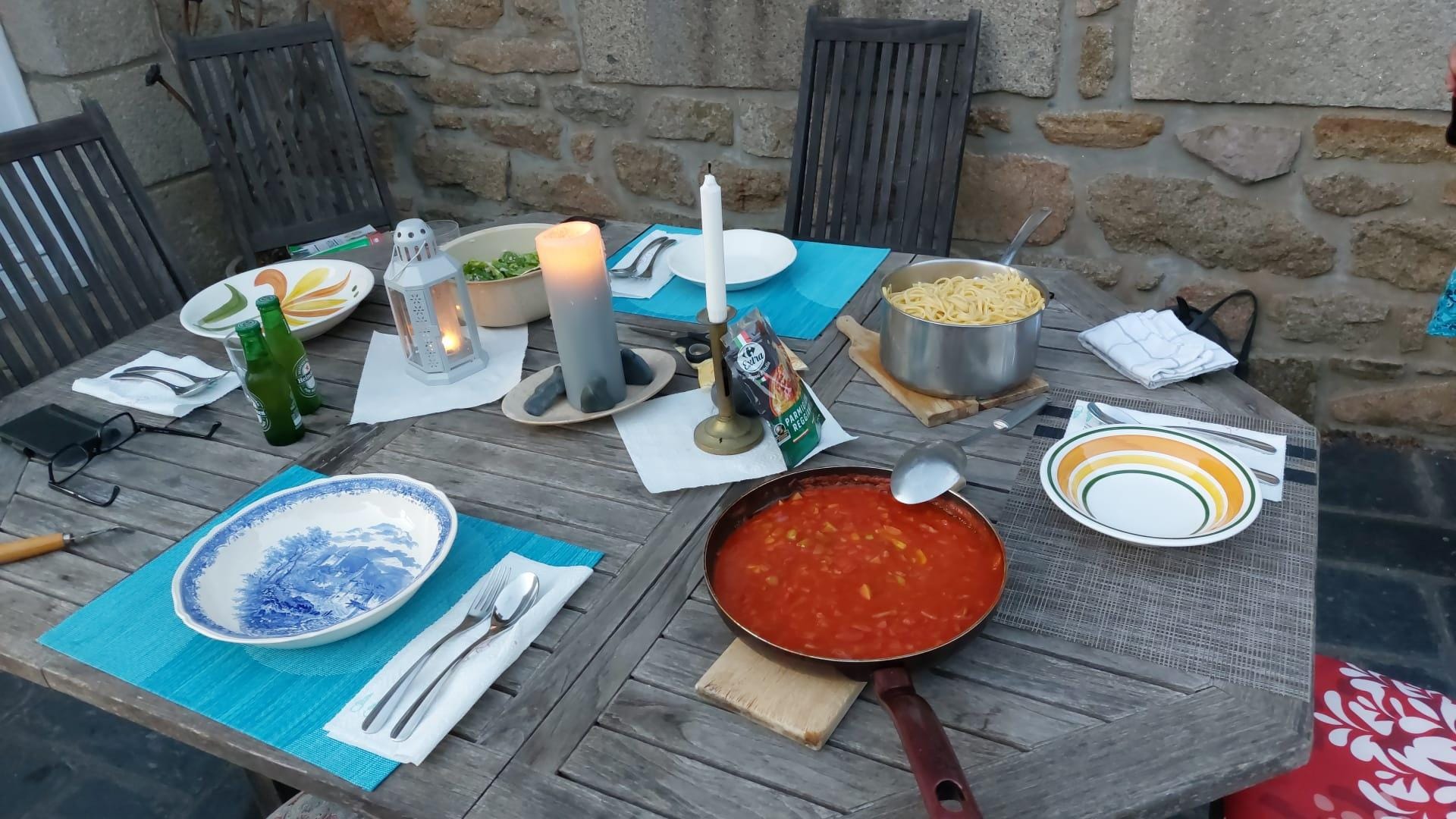 First Dinner after our arrival