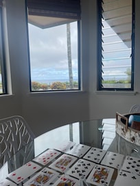 Ocean views from the dining table