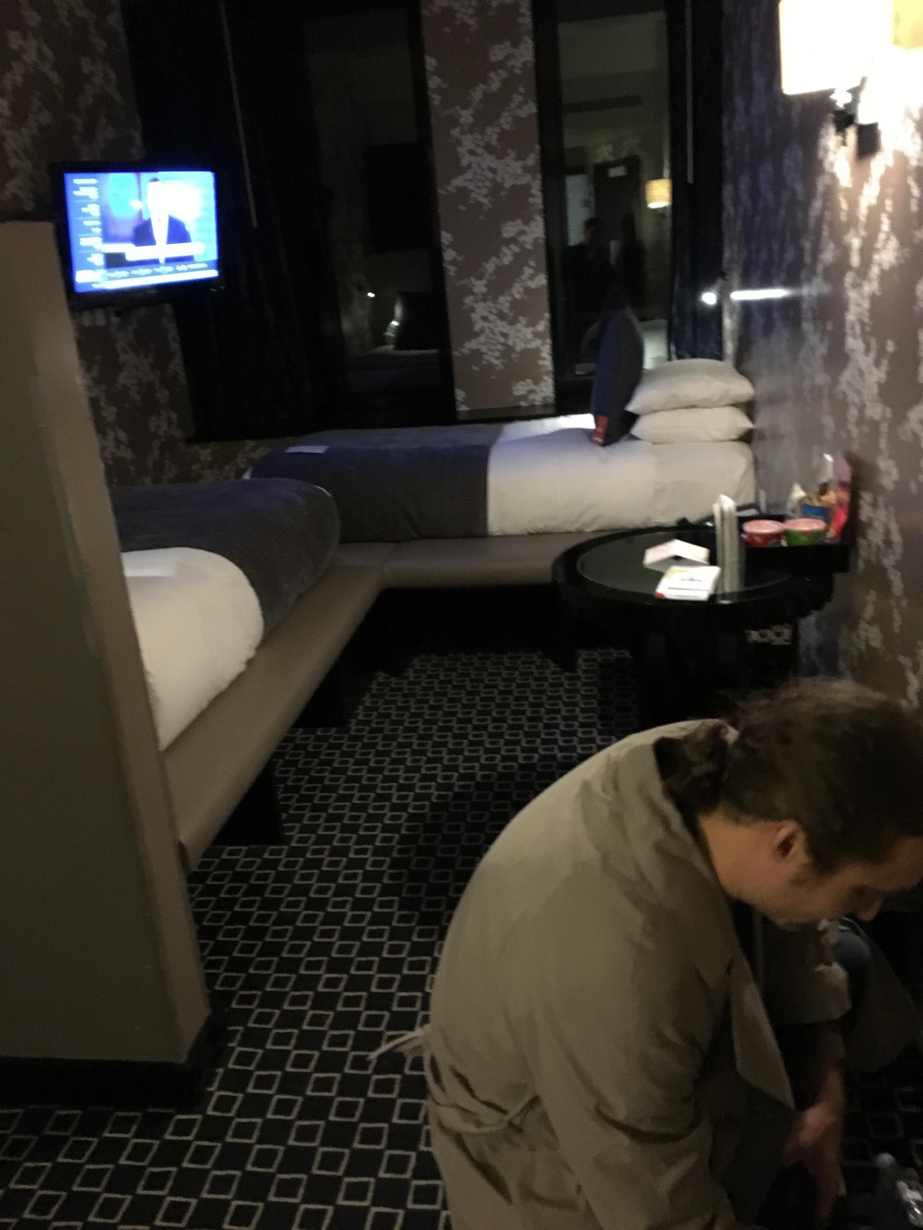 Clean bathroom with separate toilet