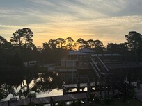 Sunrise view from my bedroom deck