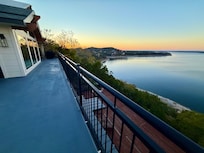 Sunset on the top deck