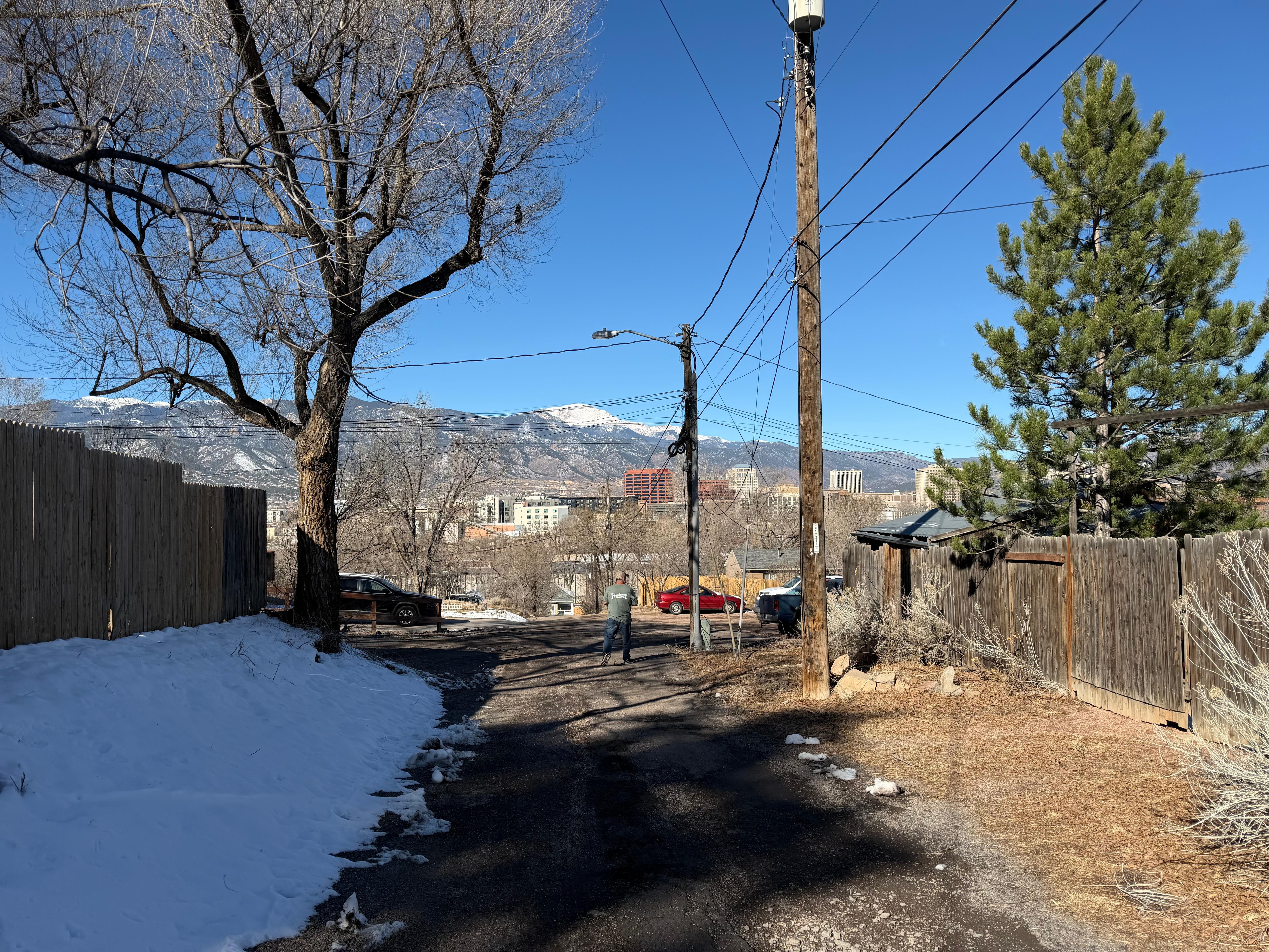 Beautiful views right out the back door. 