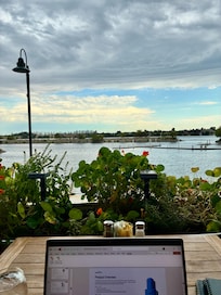 Breakfast view from the patio