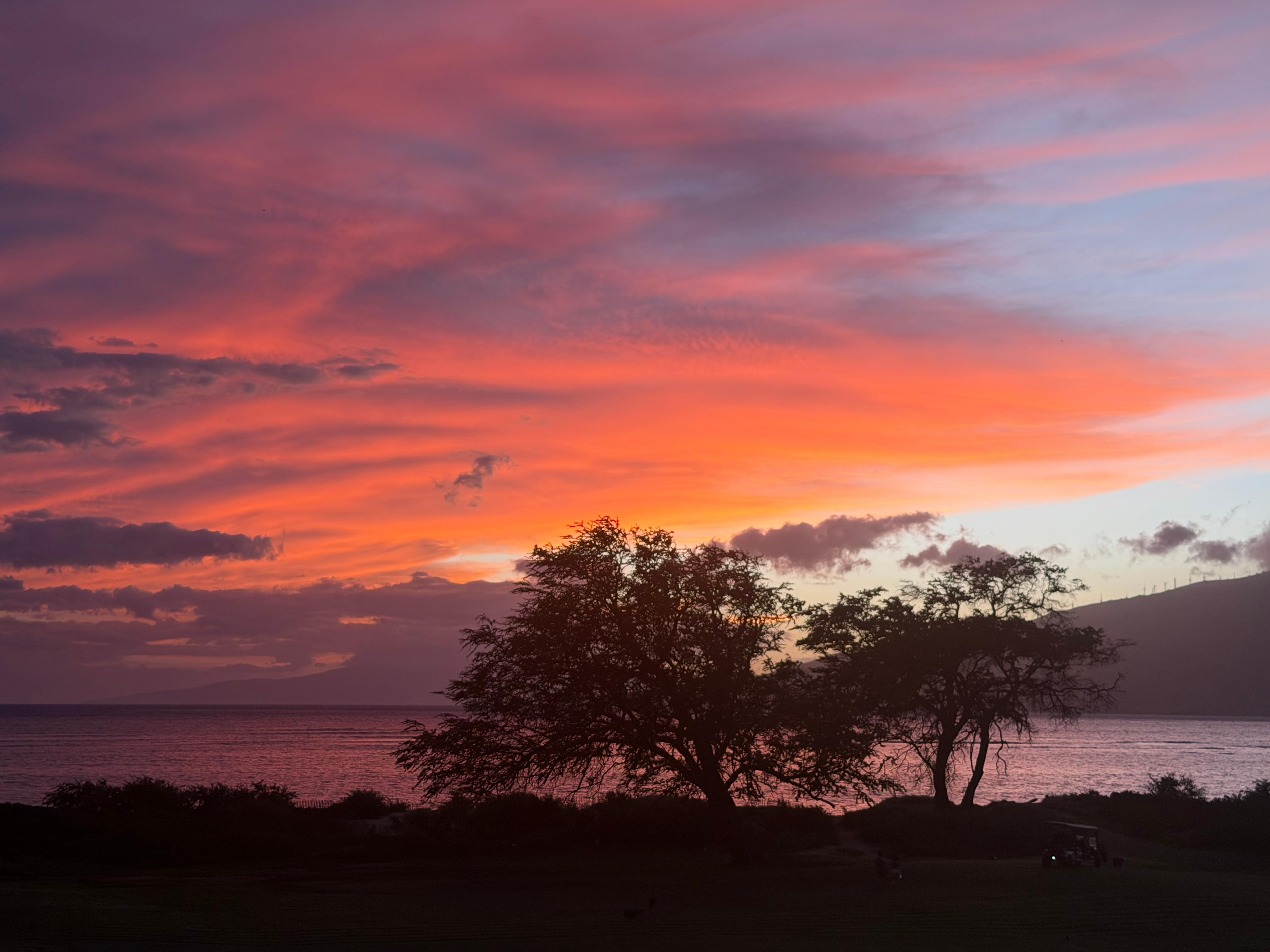 Sunset from the balcony