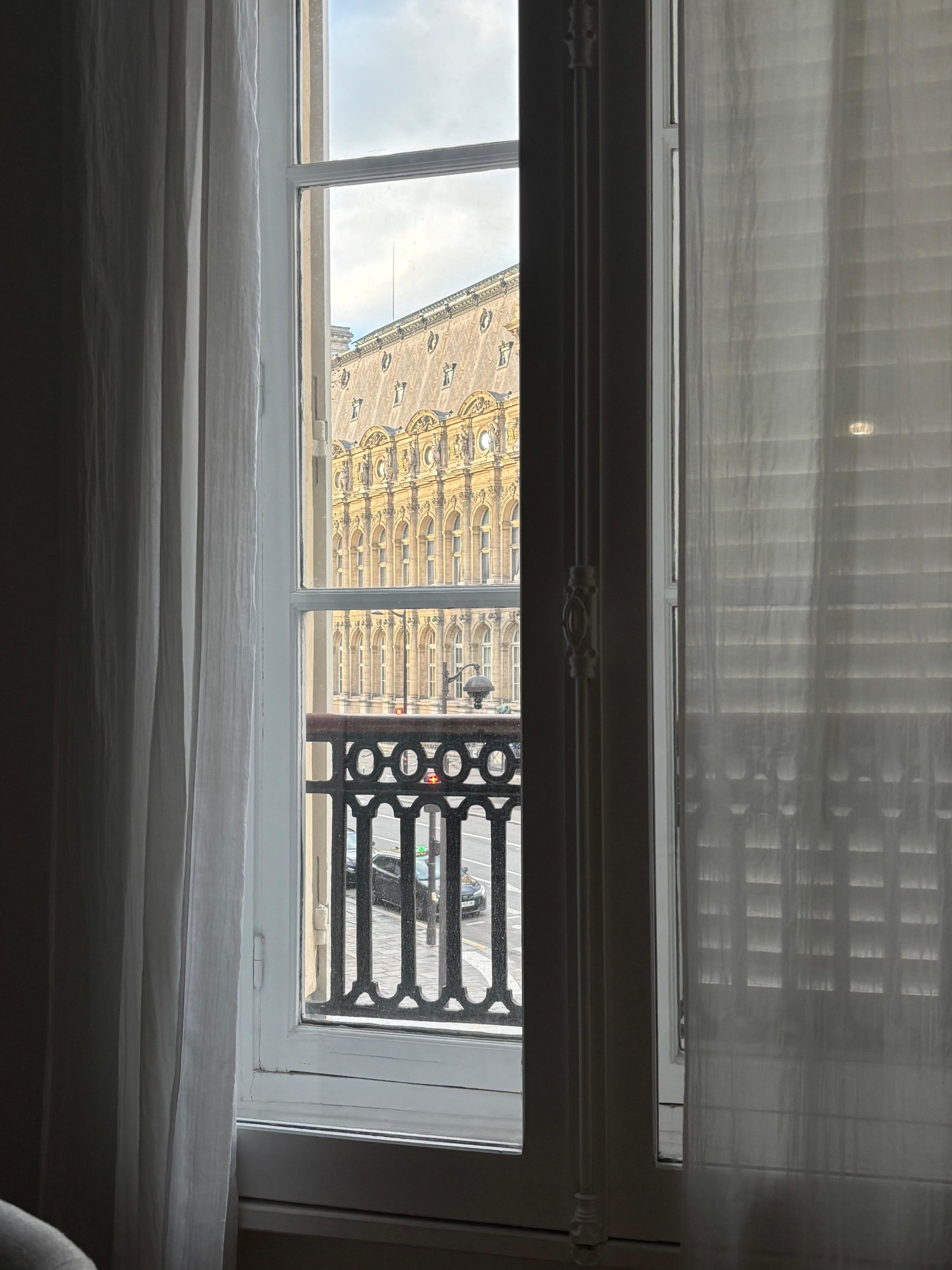 I wish we had taken a photo of the view. Although it is a bustling corner, the apartment was quiet.