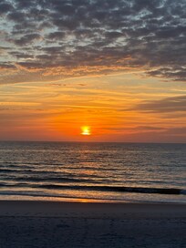 View from the beach in front of Condo building