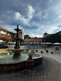 Fountain and pool area.