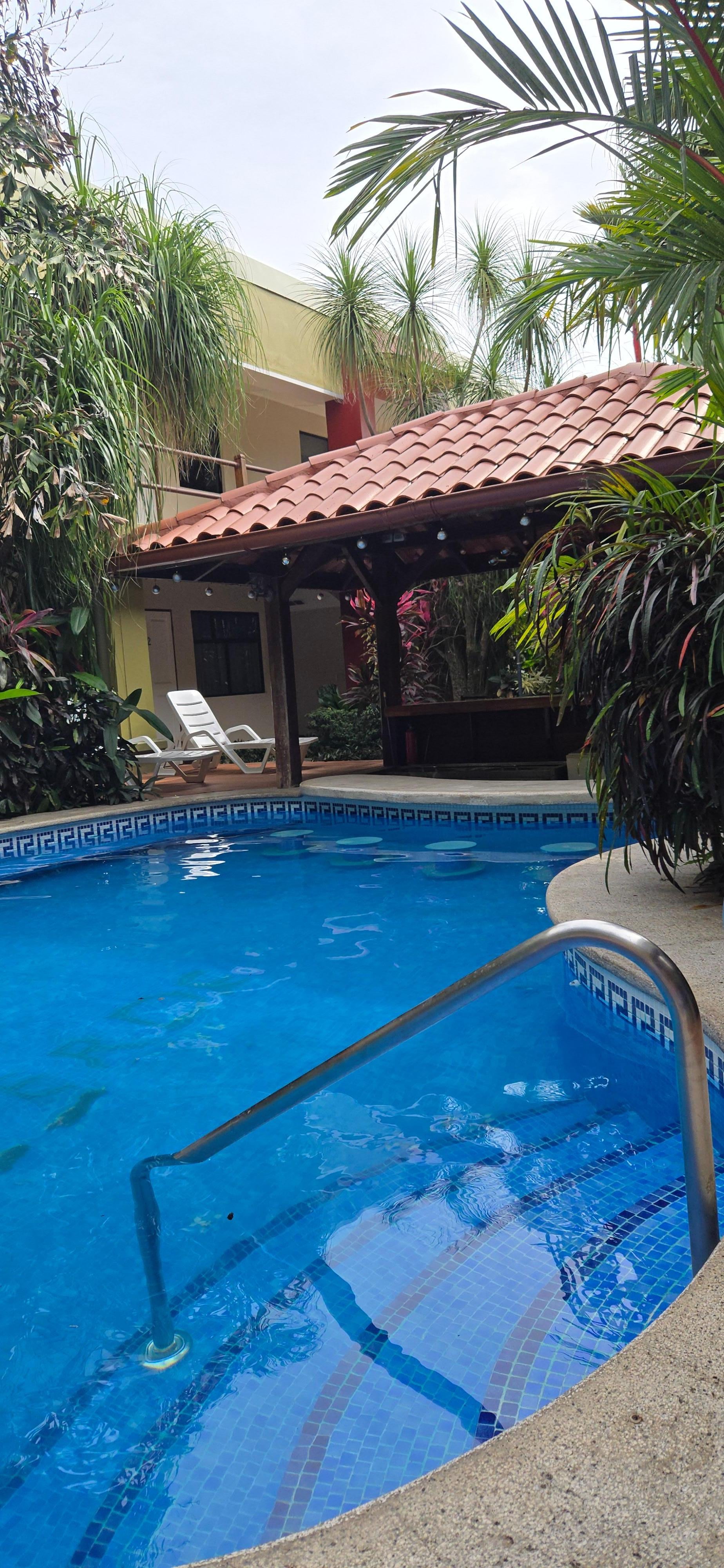 unmanned, unset up, unstocked swim up bar. 