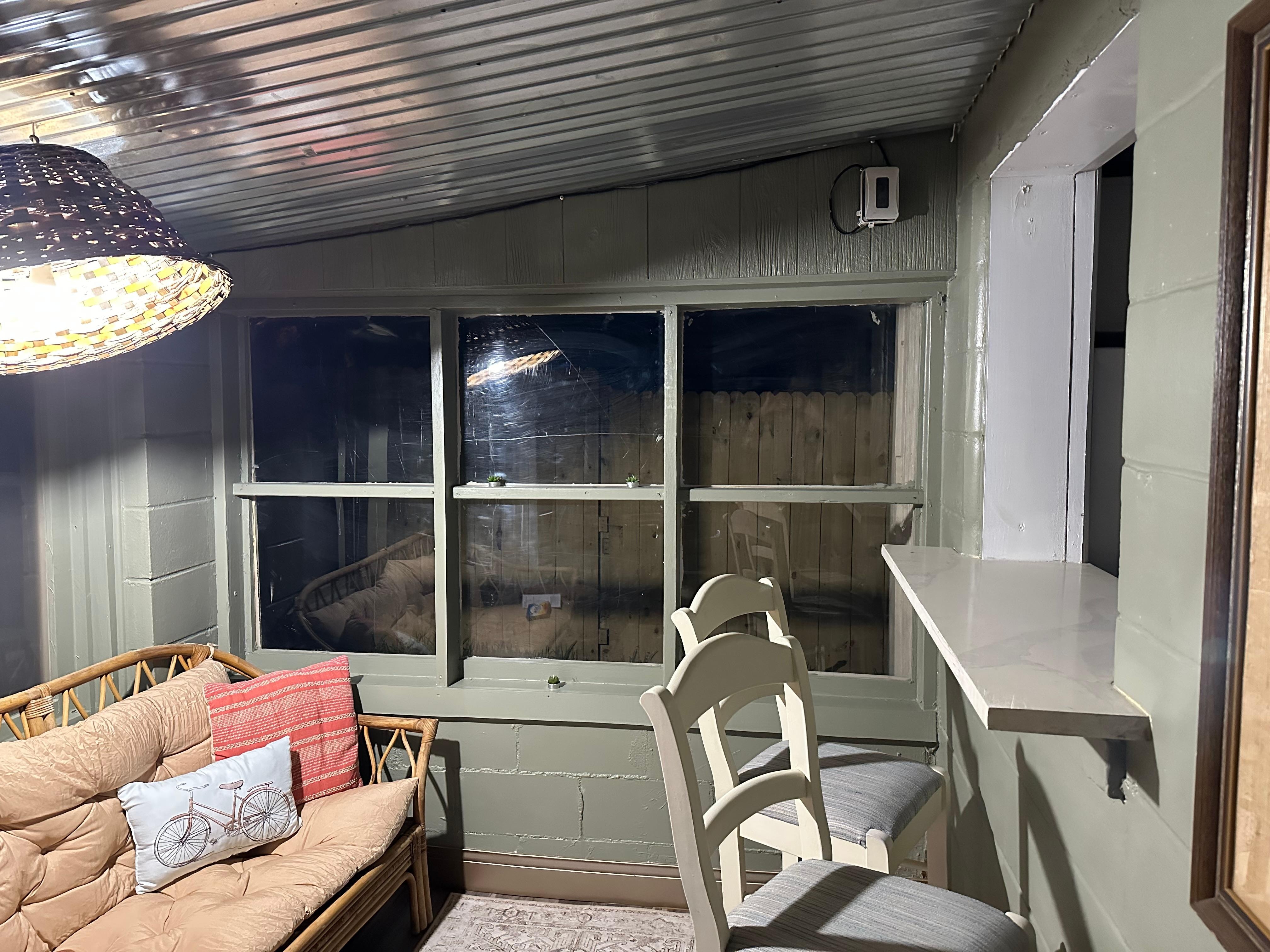 Uncovered window