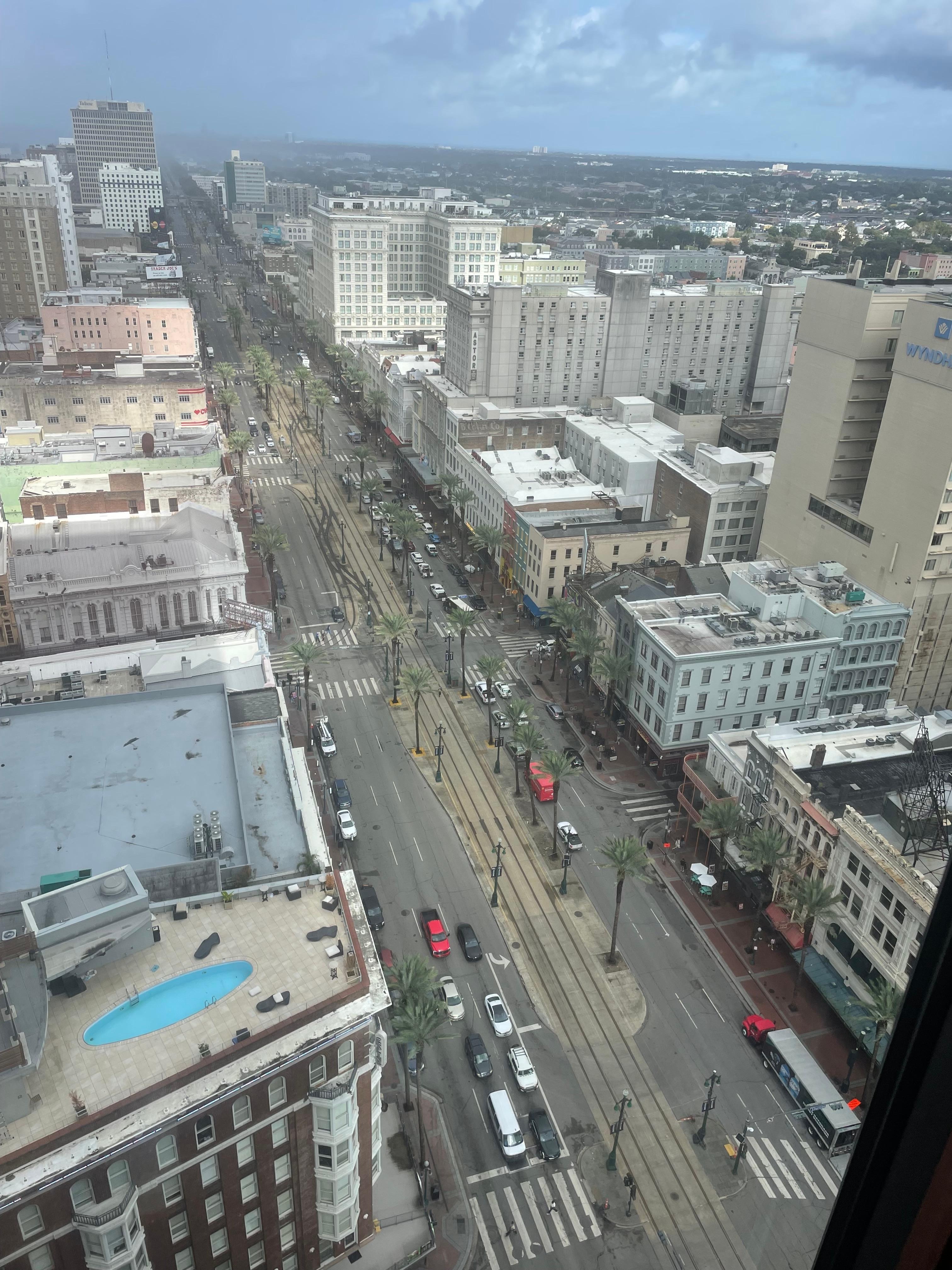 View from our room, over Canal St
