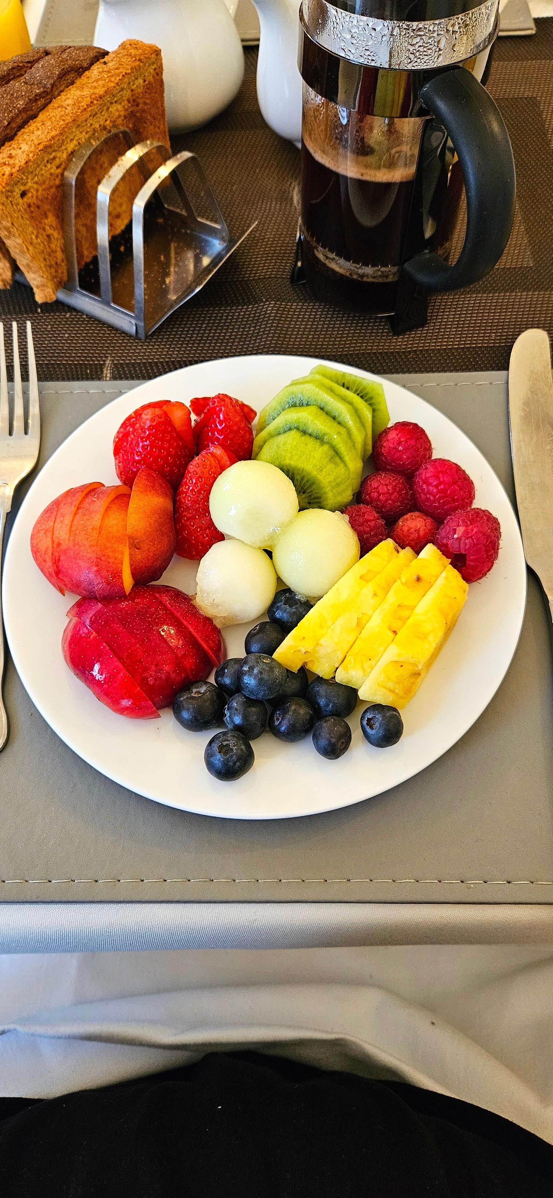 Fresh fruit breakfast 