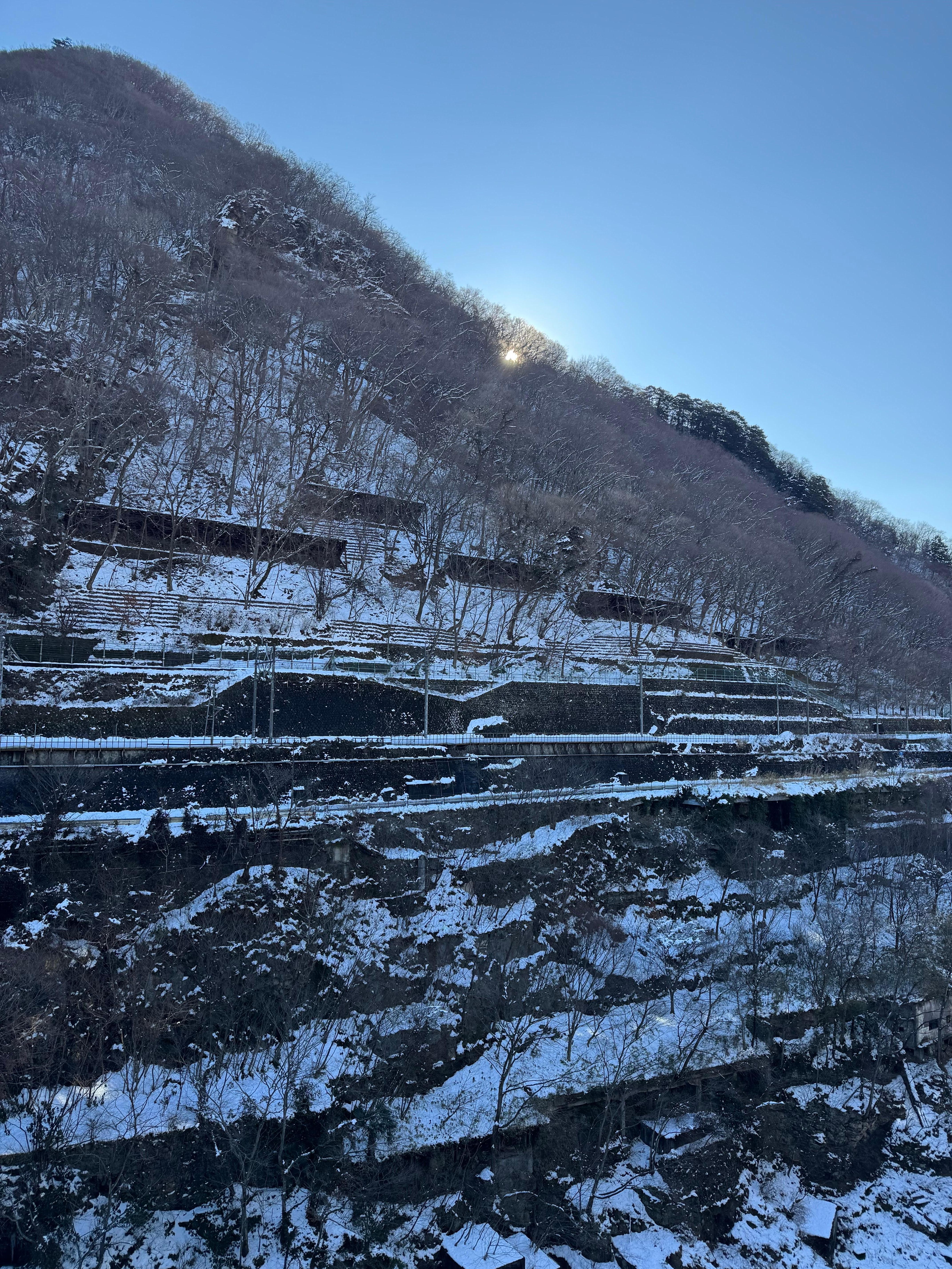 露天溫泉的風景