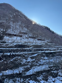 露天溫泉的風景