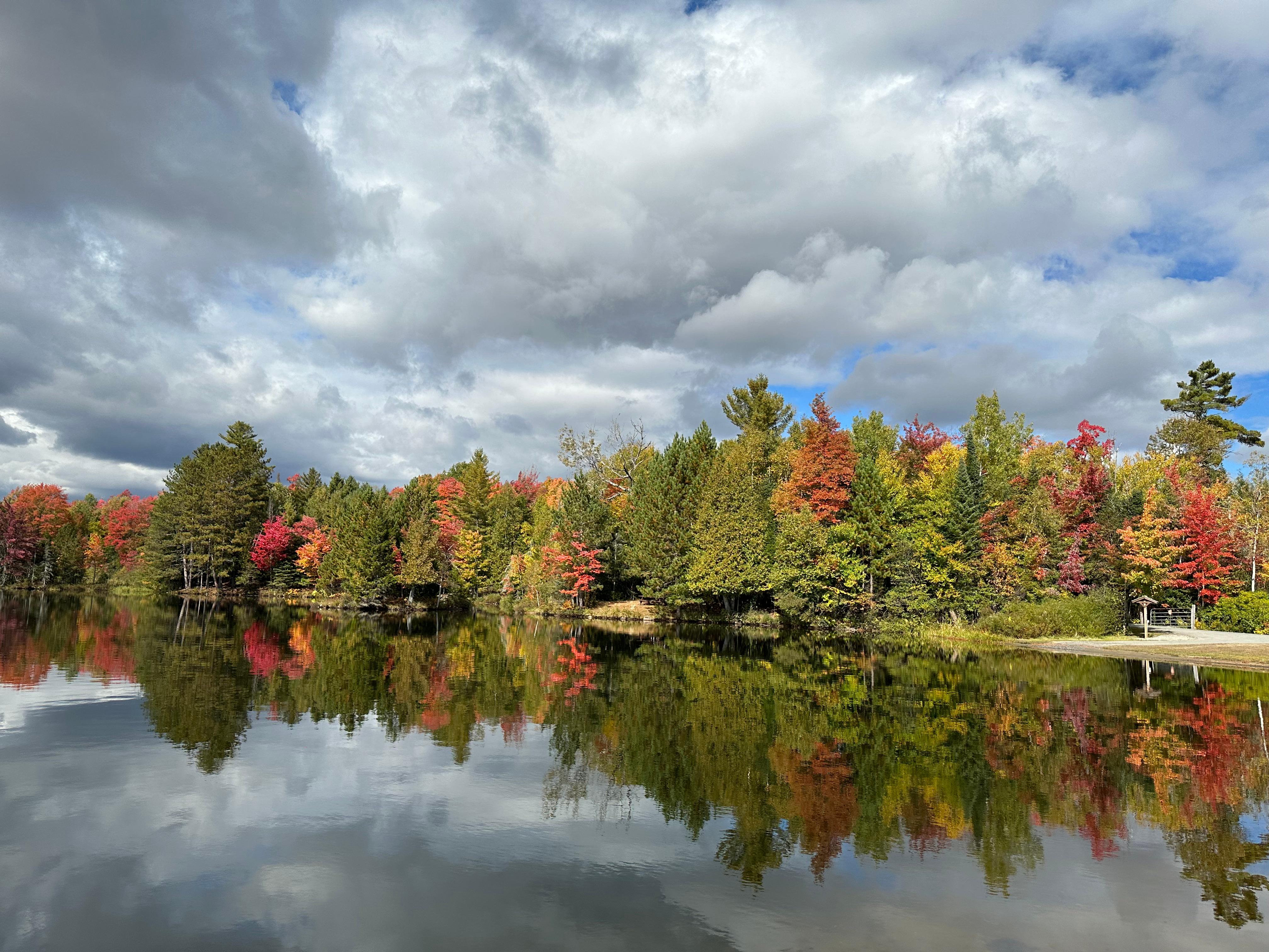 Fall colors at Indian Lake a few miles from Clark's.