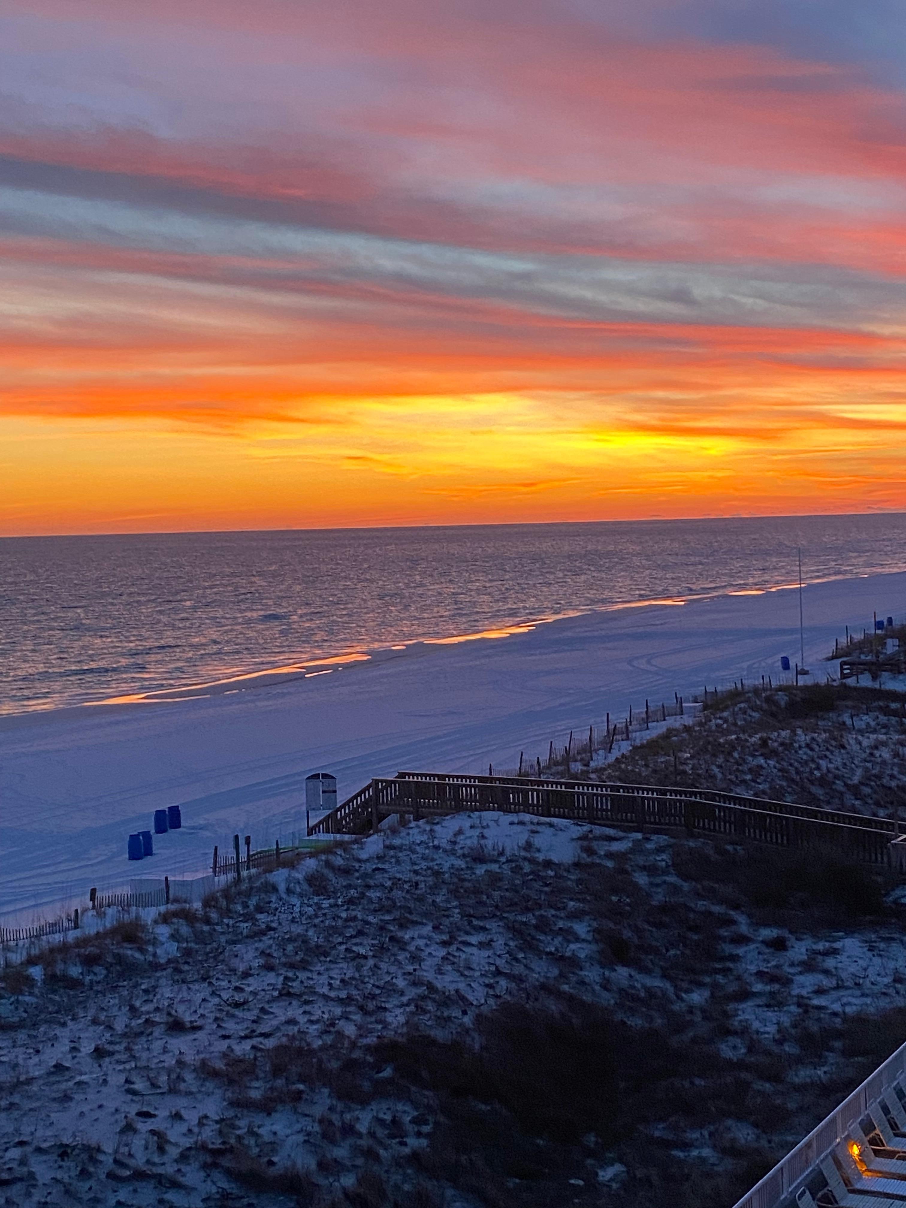 Sunset from the balcony