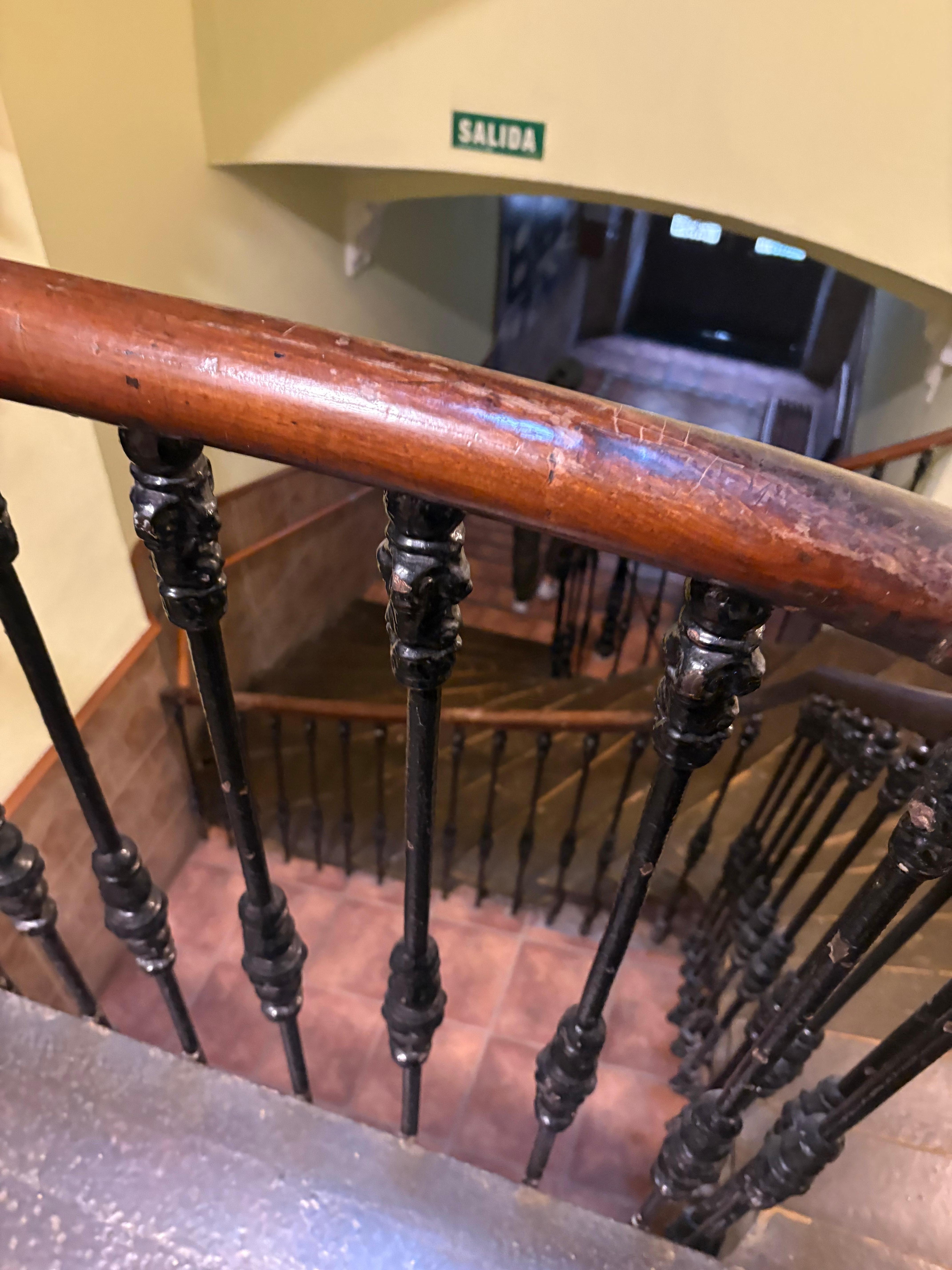 There are stairs no elevator.
