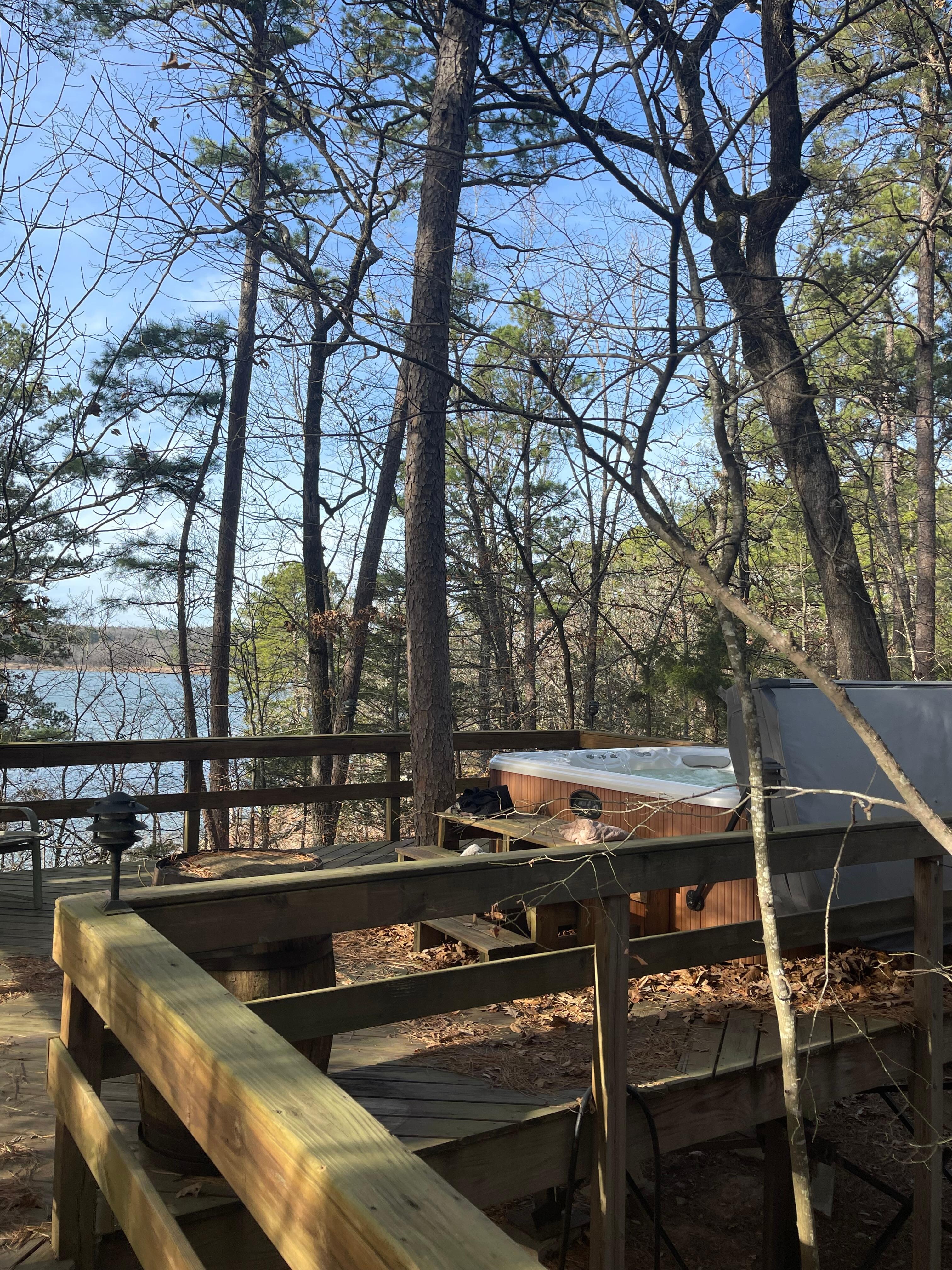 Beautiful view from the hot tub! 