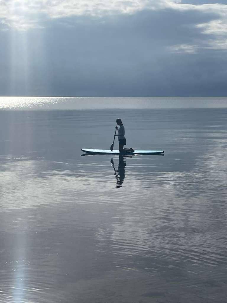 Early morning paddle, best time to see the sea life along the shoreline