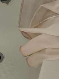 Dirty shower curtain