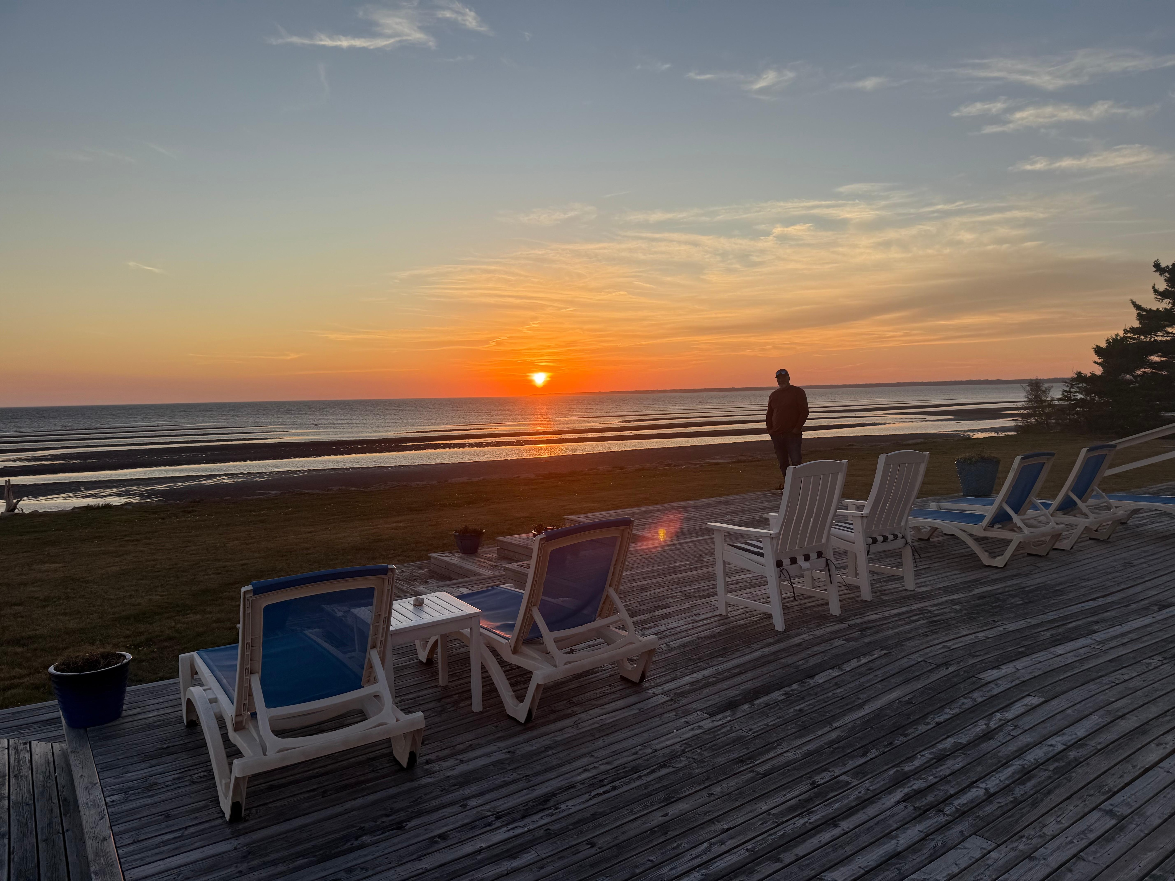 Beautiful sunset from the devk