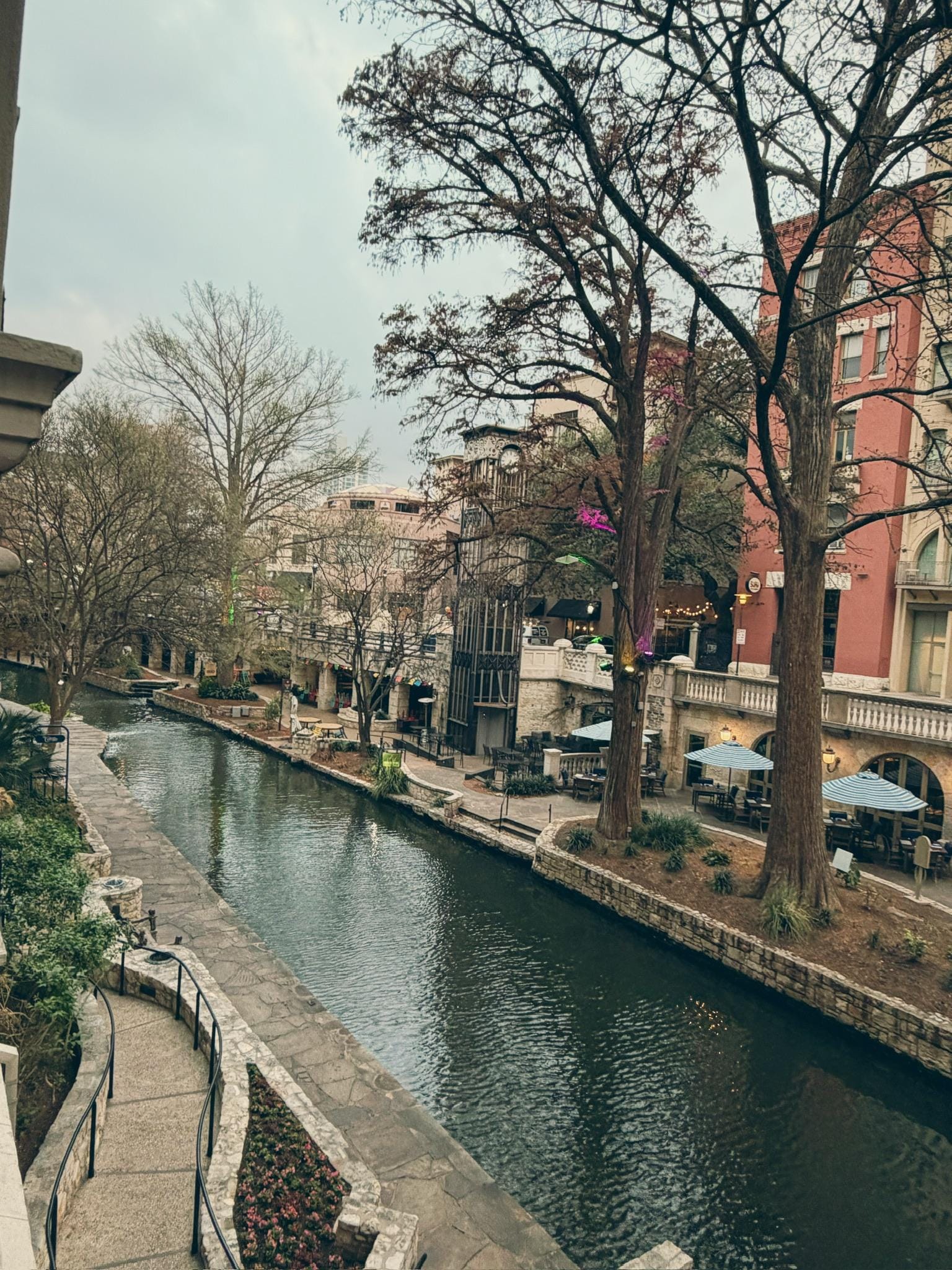 View from 2nd floor balcony- Riverwalk view